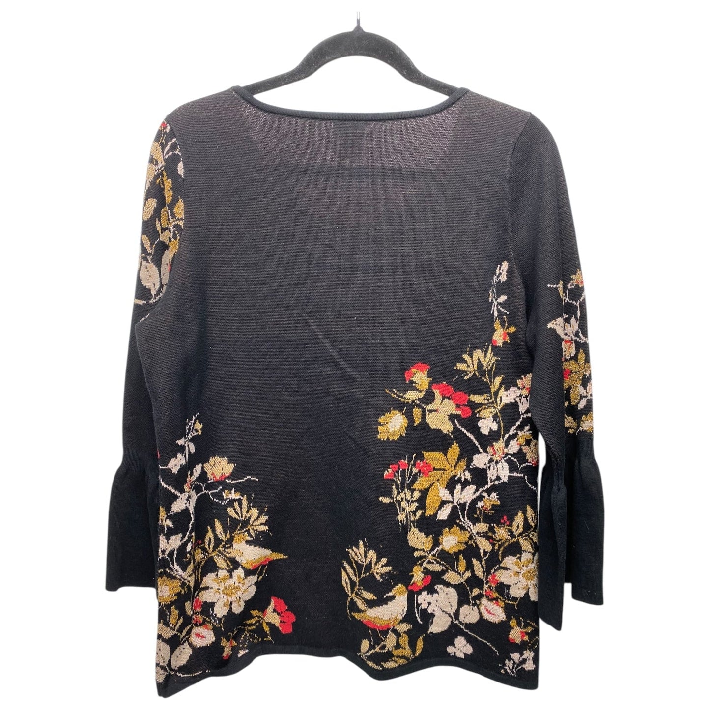 Top Long Sleeve By Chicos In Black, Size: M