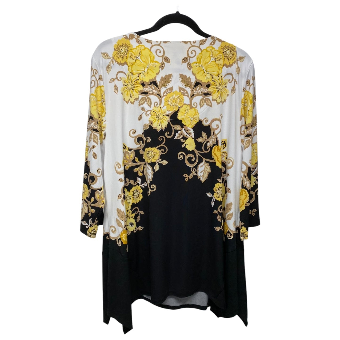 Top Long Sleeve By Jm Collections In Floral Print, Size: Xl