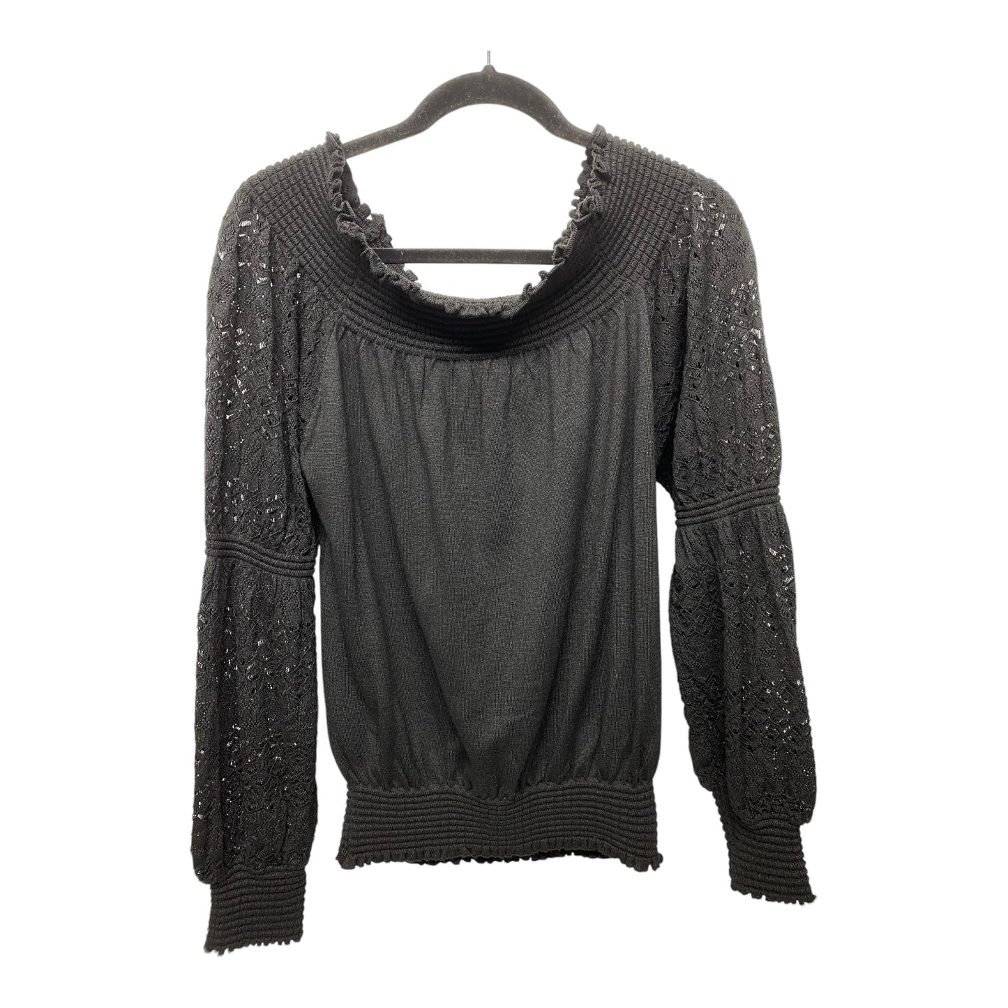 Top Long Sleeve By Clothes Mentor In Black, Size: M