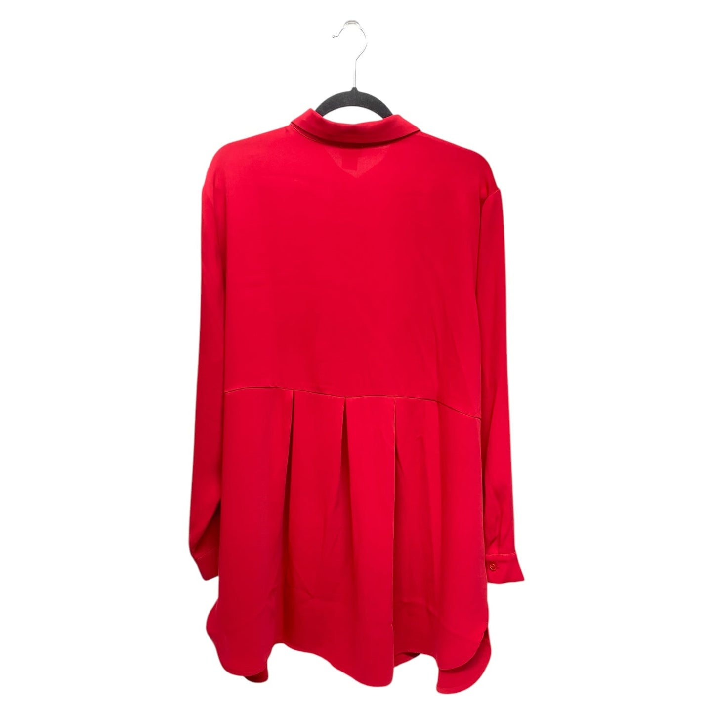 Top Long Sleeve By Chicos In Red, Size: Xxl