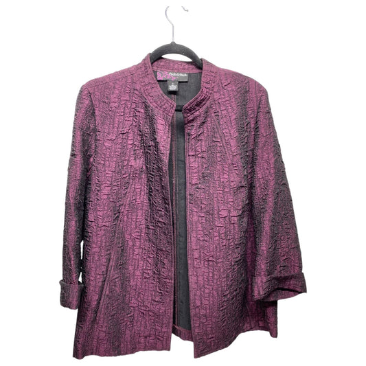 Blazer By Peck And Peck In Purple, Size: L