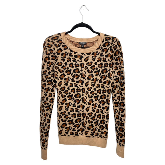 Sweater By Express In Animal Print, Size: Sp