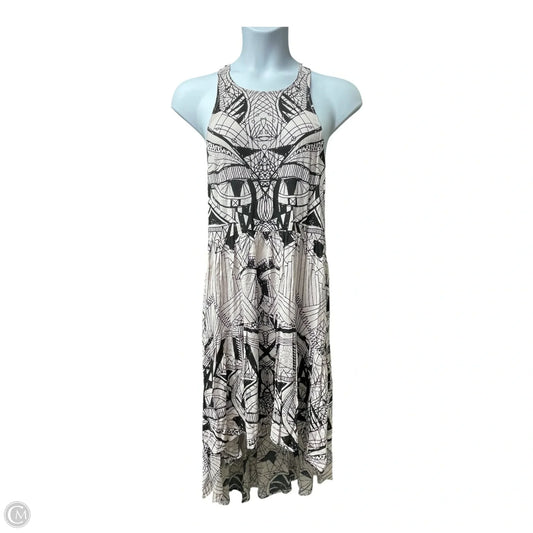 Dress Casual Midi By Free People In Black & White, Size: L