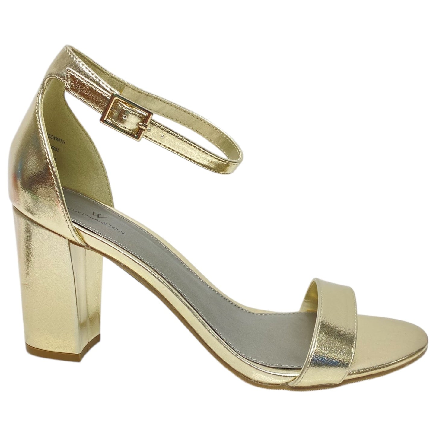 Shoes Heels Block By Worthington In Gold, Size: 9.5