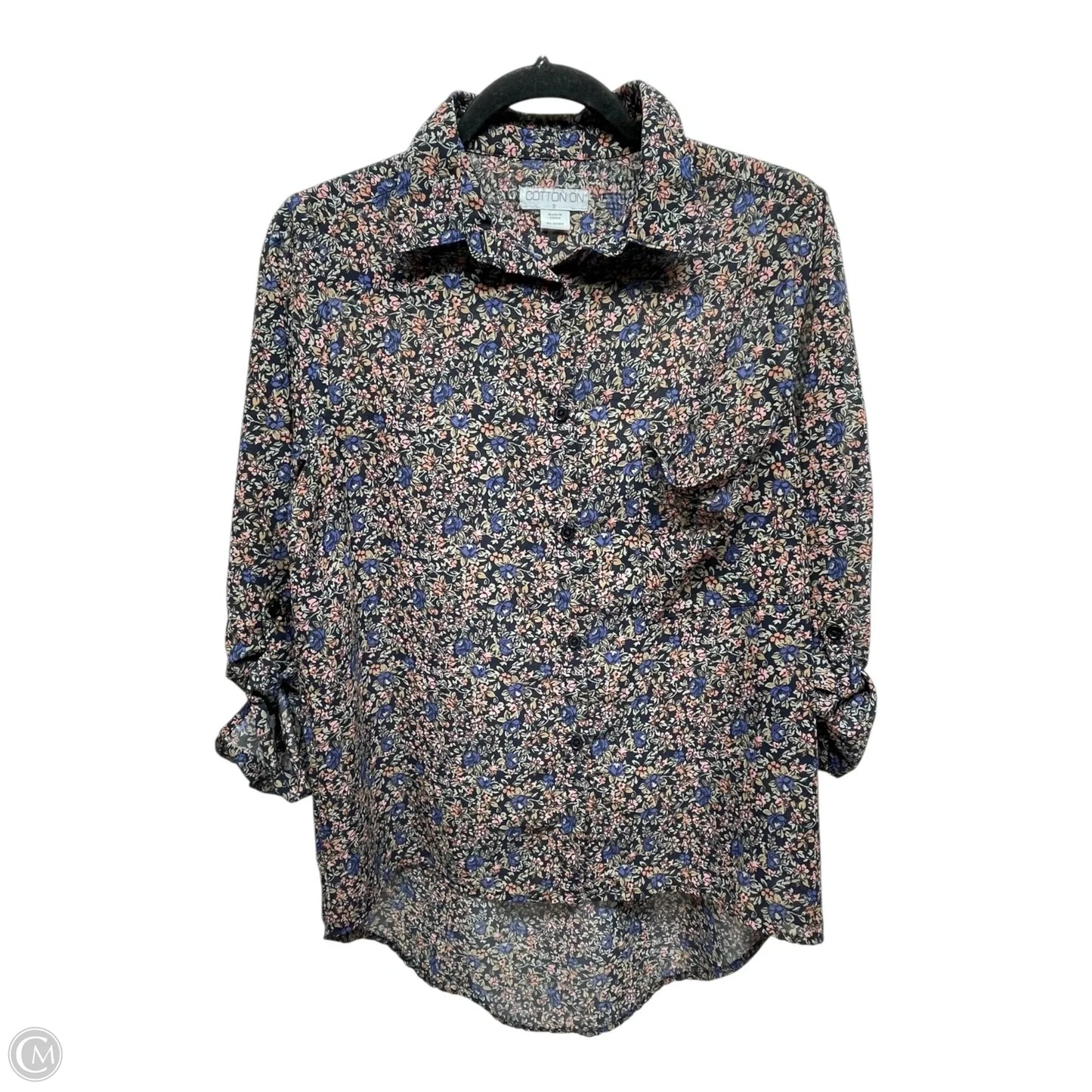 Top 3/4 Sleeve By Cotton On In Floral Print, Size: S