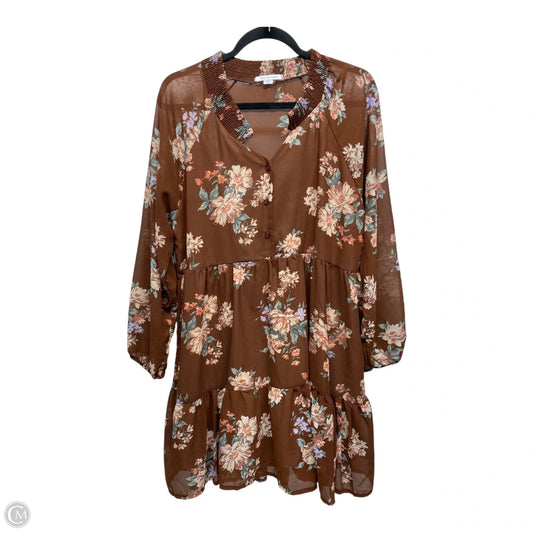 Dress Casual Short By American Eagle In Floral Print, Size: L