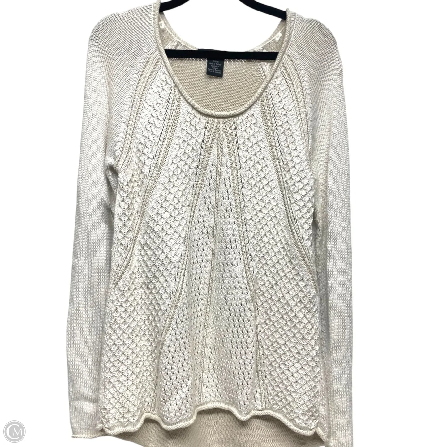 Sweater By Calvin Klein In Cream, Size: Sp
