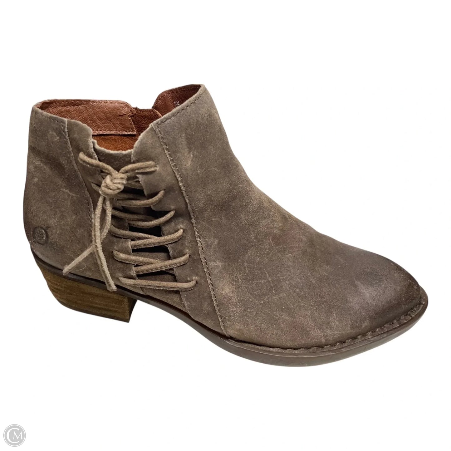 Boots Ankle Heels By Born In Brown, Size: 9