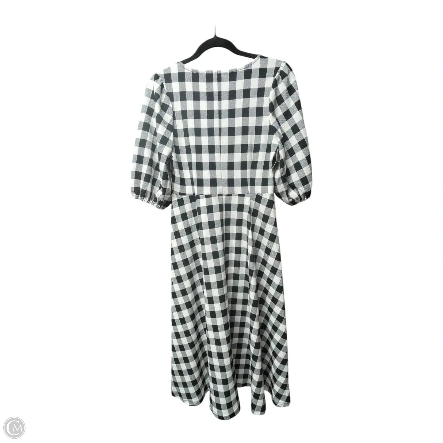 Dress Casual Midi By Ellison In Plaid Pattern, Size: S