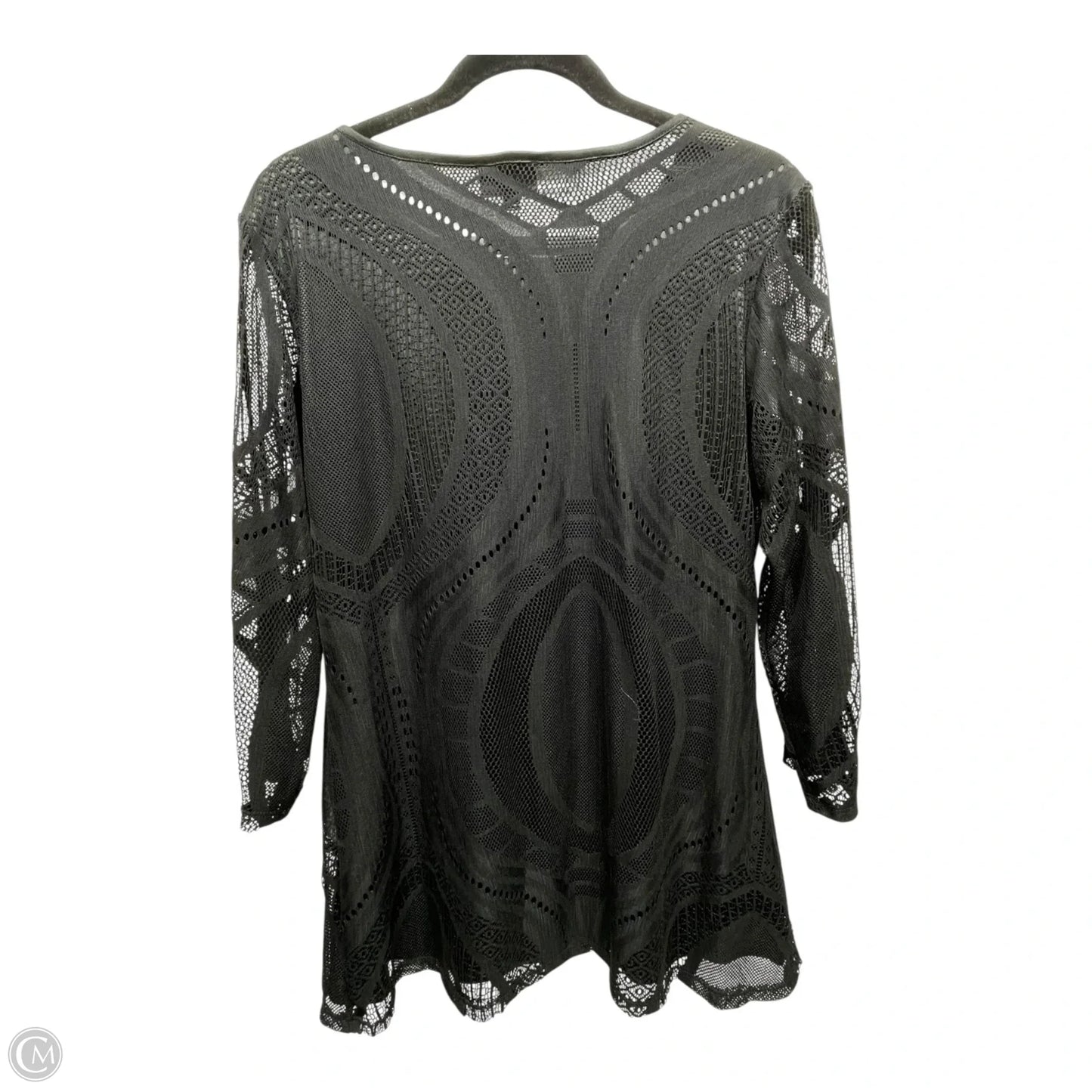 Tunic Long Sleeve By FROM THE HEART  In Black, Size: L