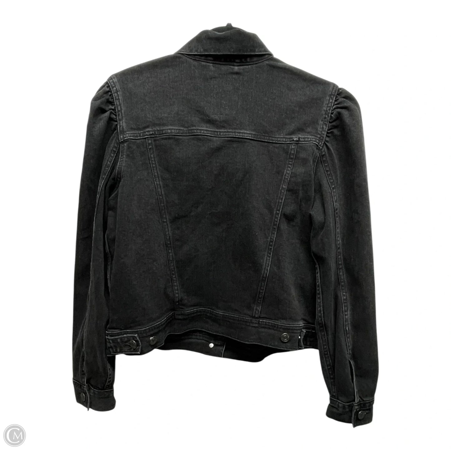 Jacket Denim By Gap In Black Denim, Size: L