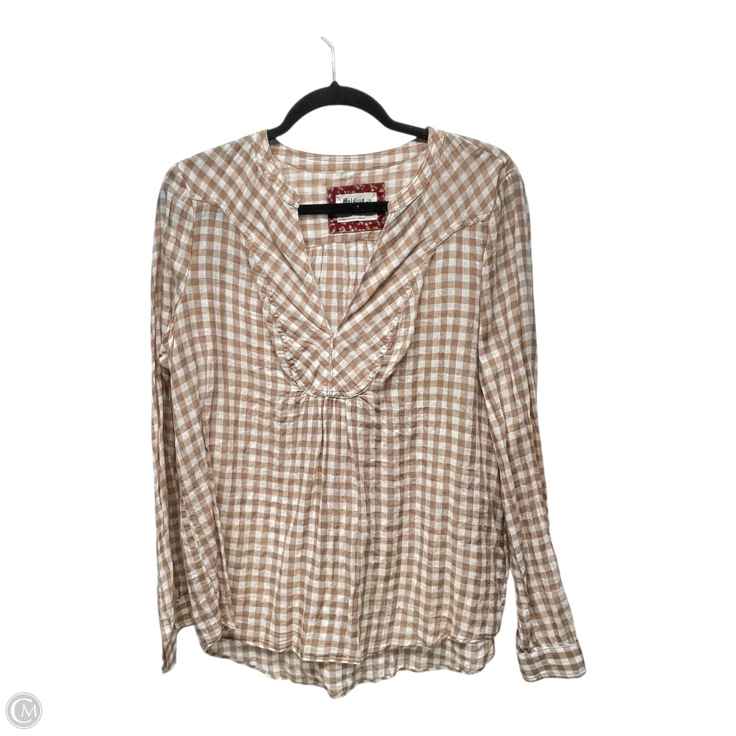 Top Long Sleeve By Pilcro In Plaid Pattern, Size: M