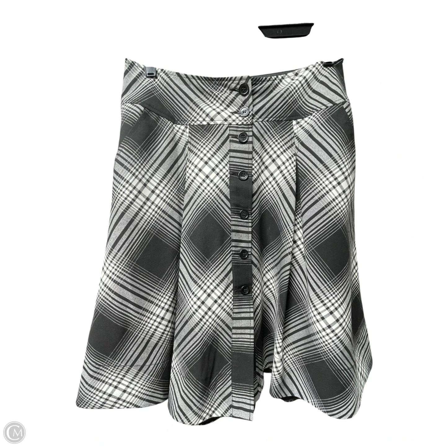 Skirt Midi By H&m In Black & Grey, Size: 8
