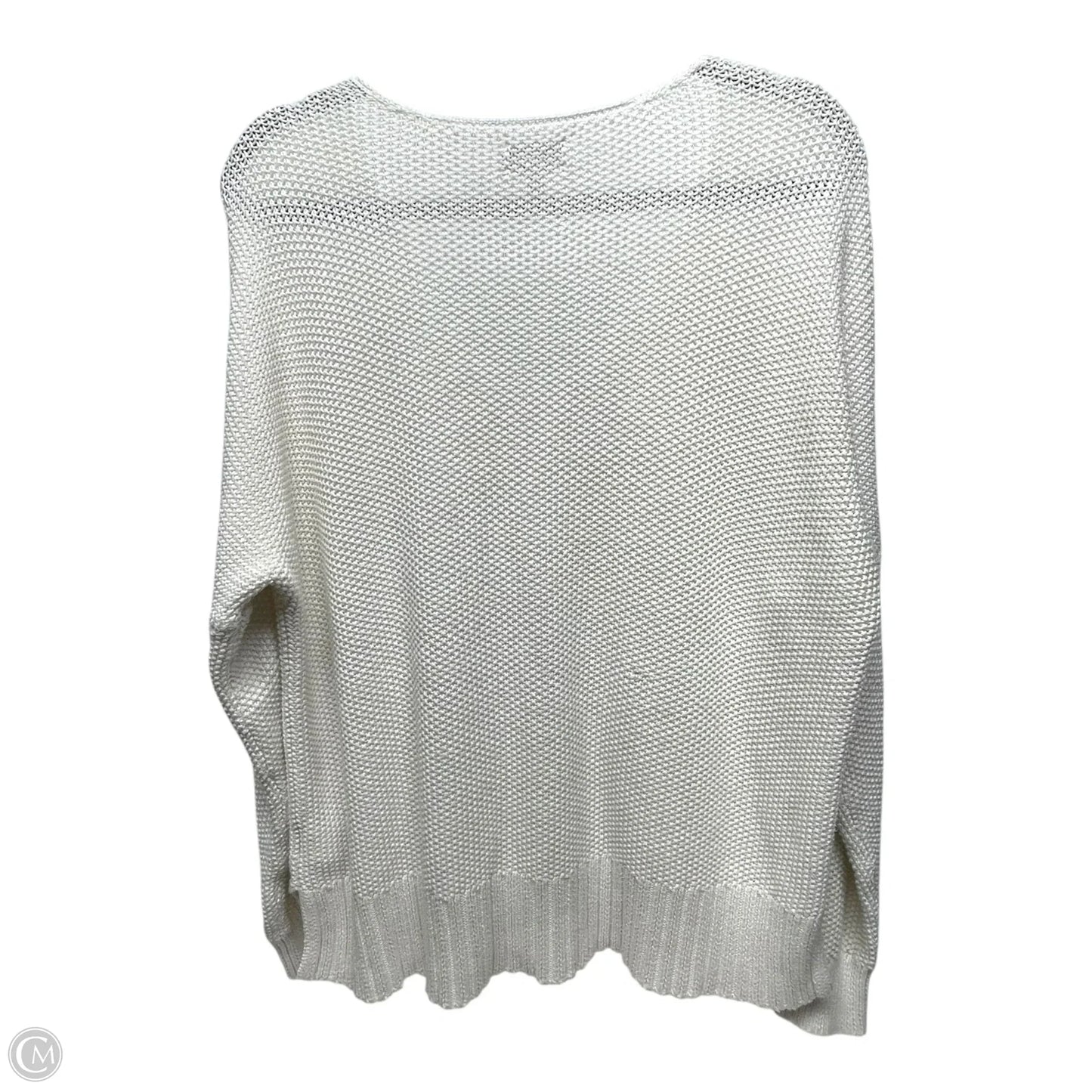 Sweater By Lucky Brand In White, Size: L