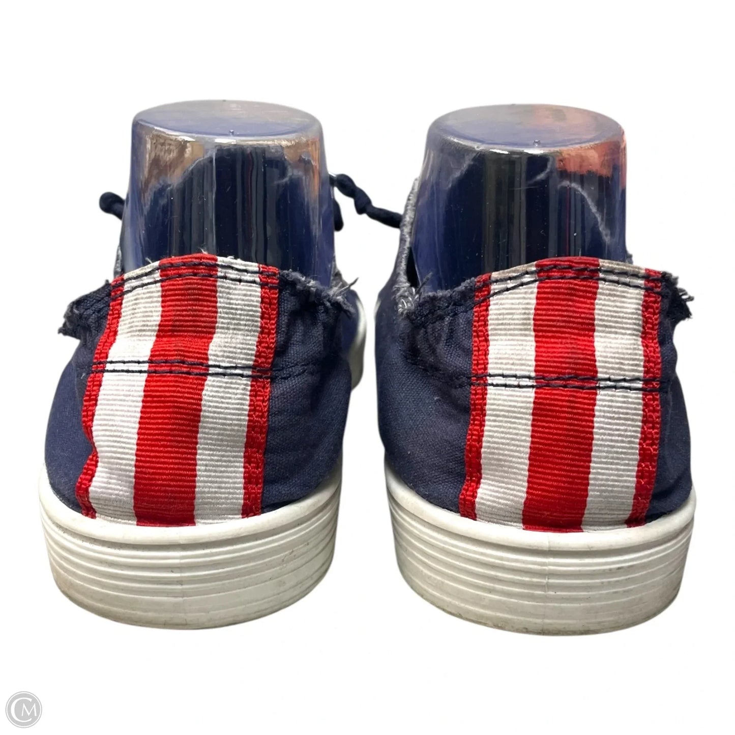 Shoes Sneakers By Madden Girl In Blue & White, Size: 11