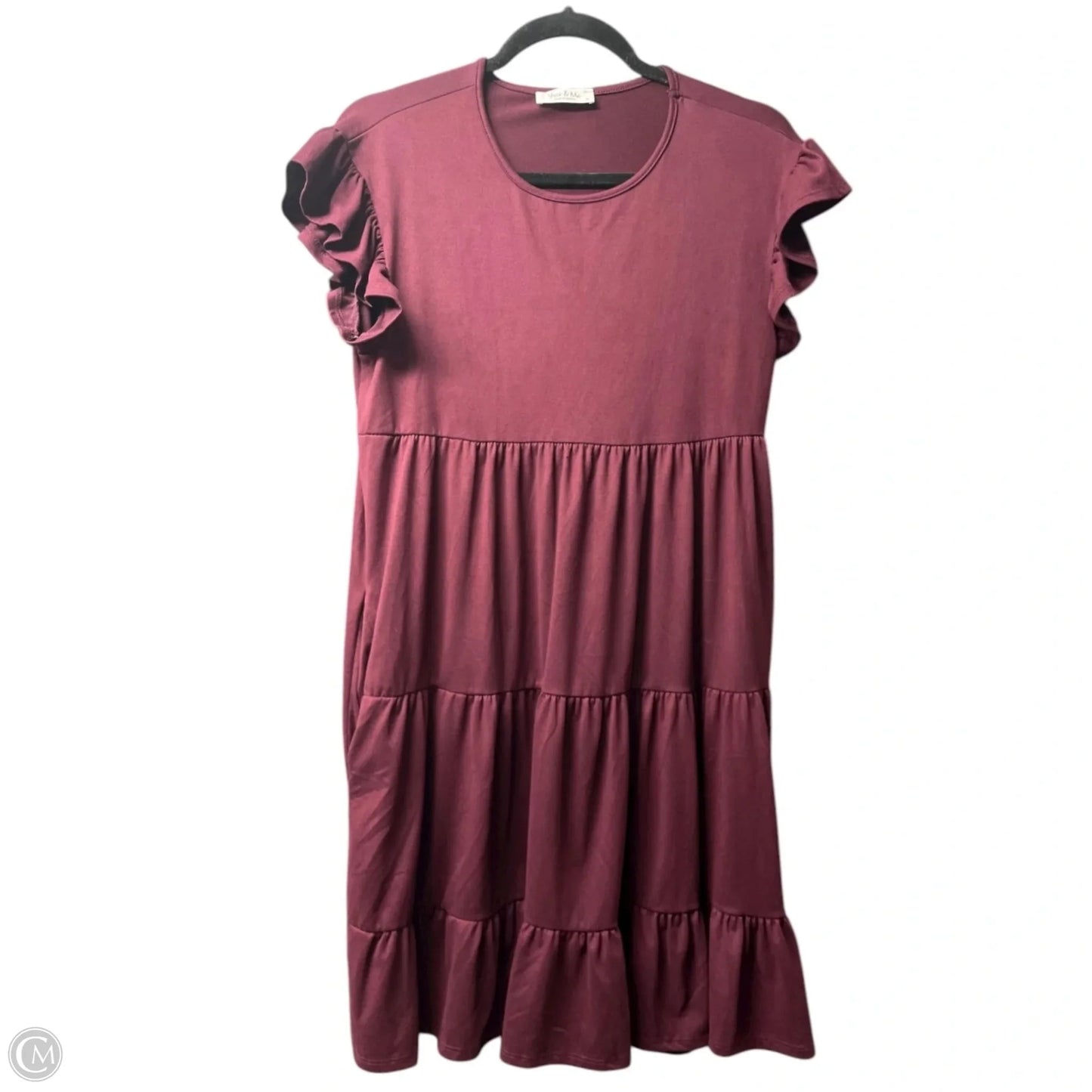 Dress Casual Short By you & me In Maroon, Size: S