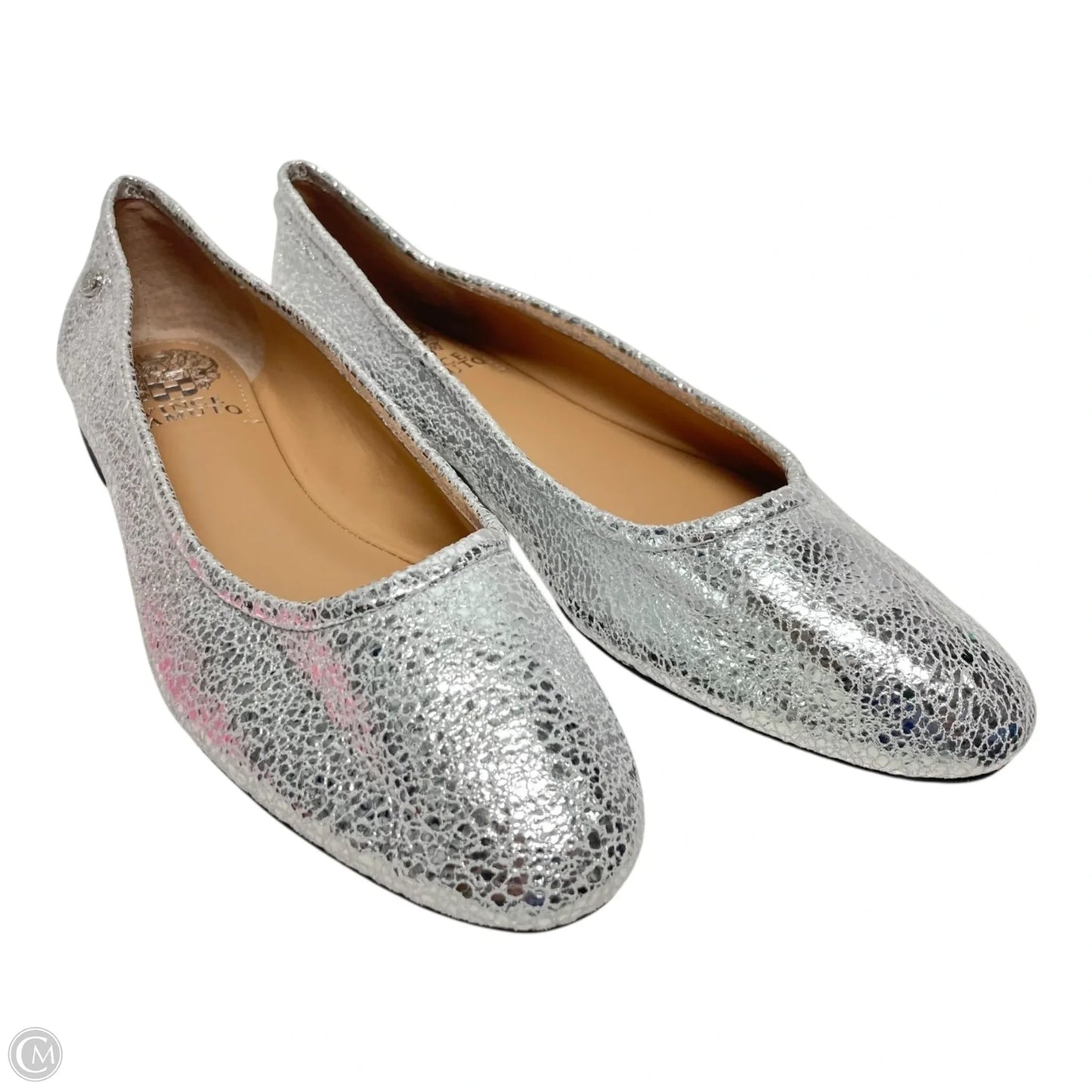 Shoes Flats By Vince Camuto In Silver, Size: 8.5