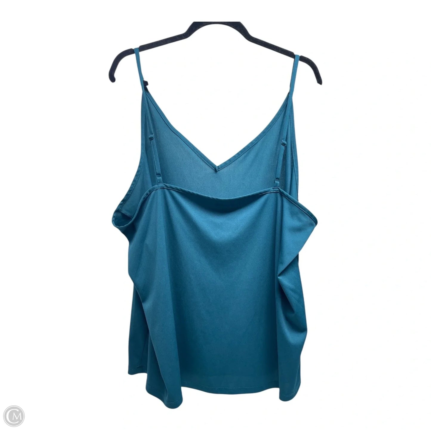 Top Sleeveless Basic By Clothes Mentor In Teal, Size: 4x