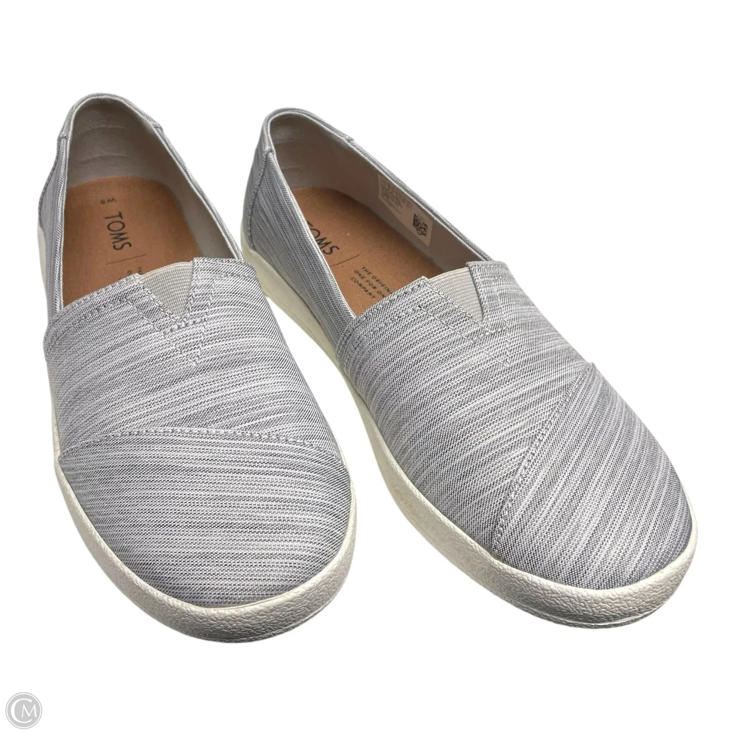 Shoes Flats By Toms In Grey, Size: 5