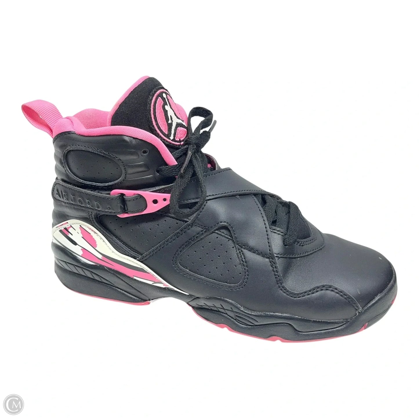 Shoes Luxury Designer By Jordan In Black & Pink, Size: 7