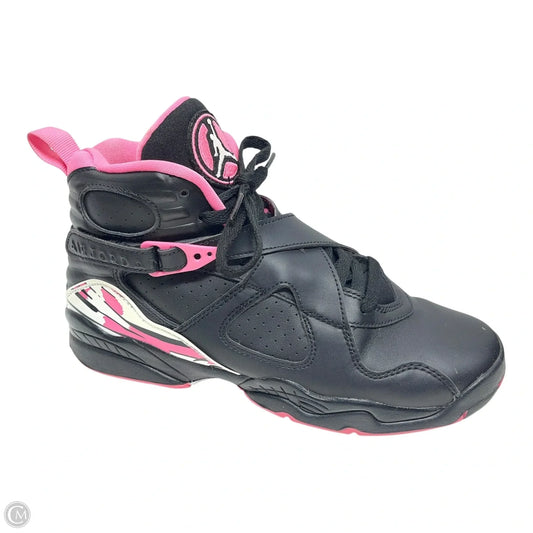 Shoes Luxury Designer By Jordan In Black & Pink, Size: 7