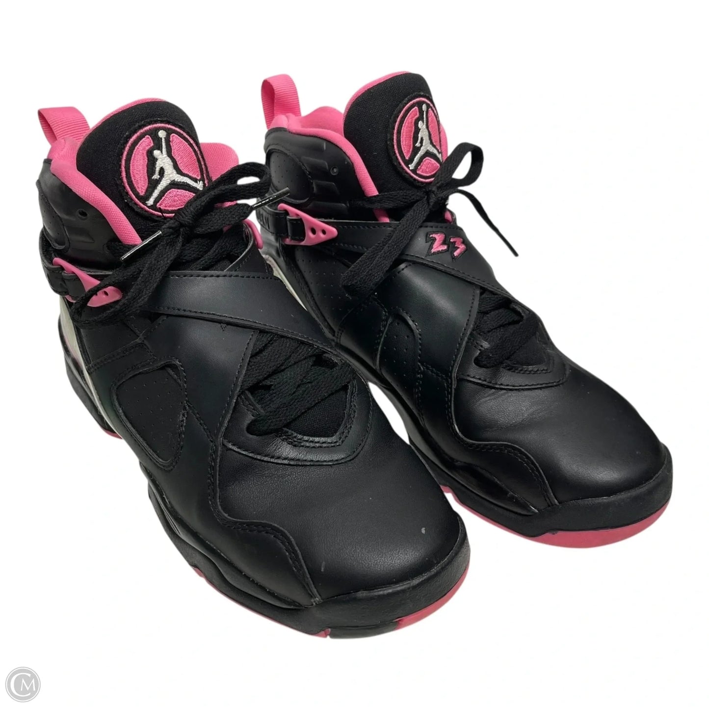 Shoes Luxury Designer By Jordan In Black & Pink, Size: 7