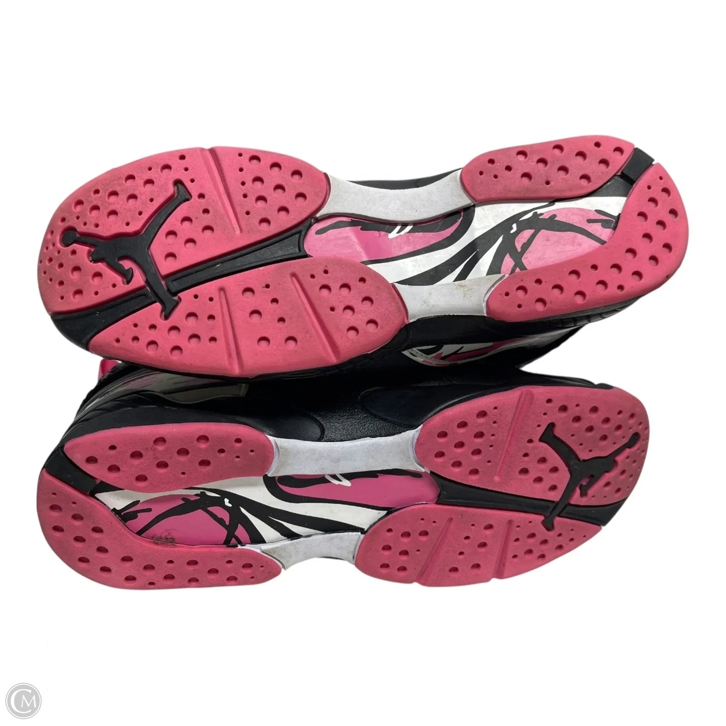 Shoes Luxury Designer By Jordan In Black & Pink, Size: 7