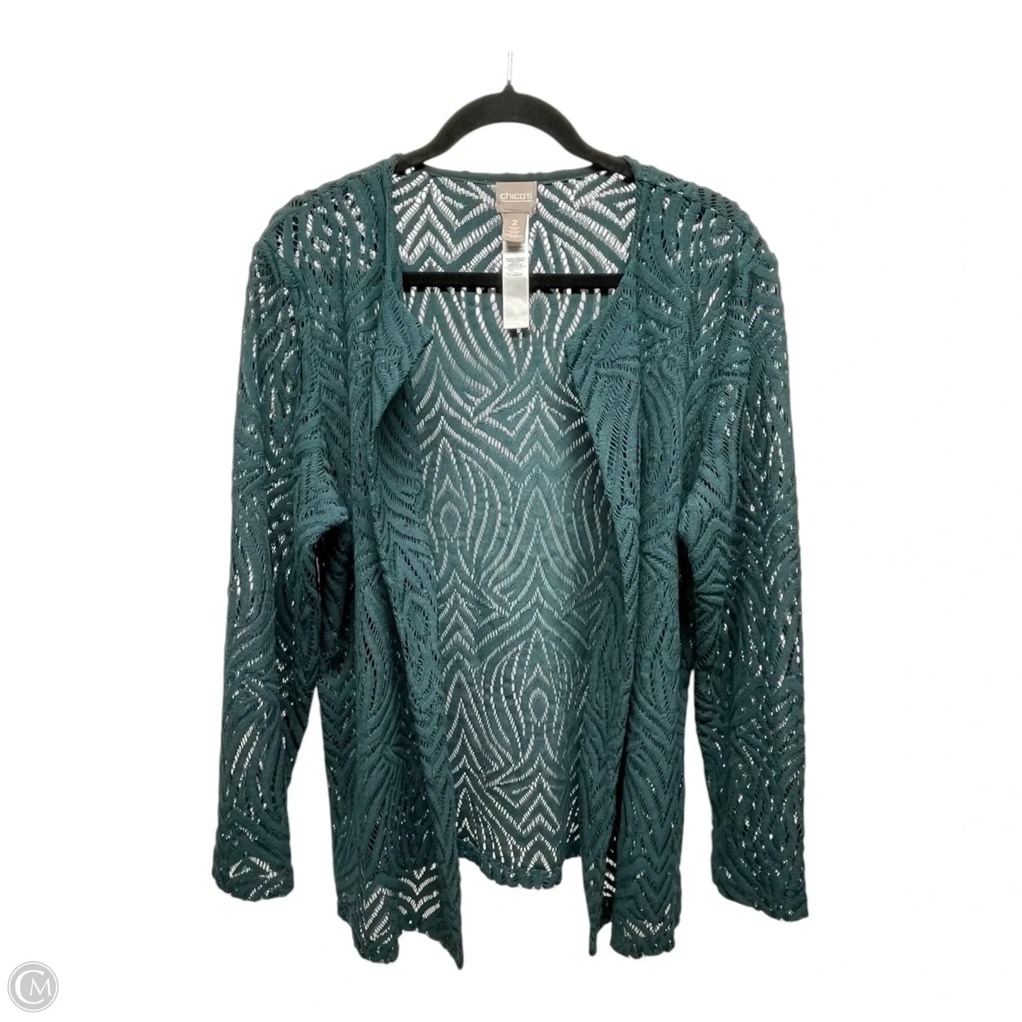 Cardigan By Chicos In Green, Size: L