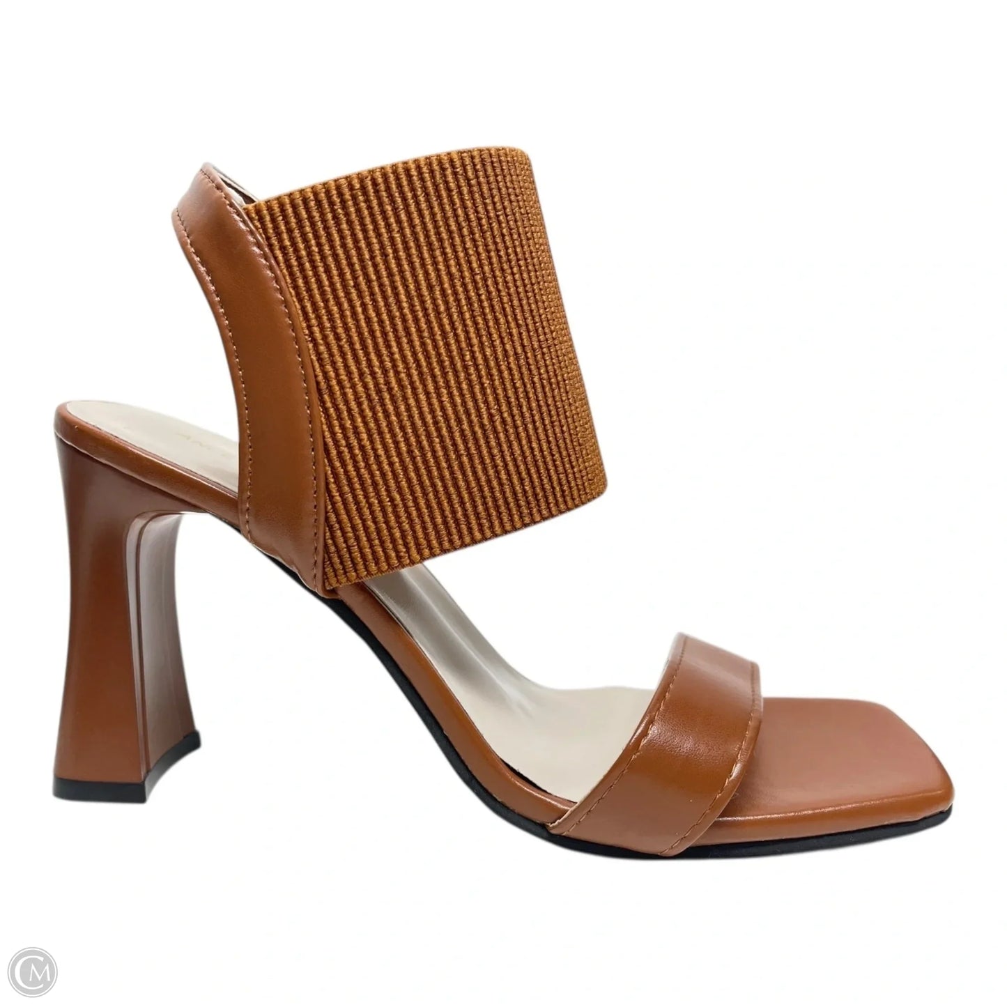 Sandals Heels Block By ANCE & SAYLORM In Brown, Size: 6.5