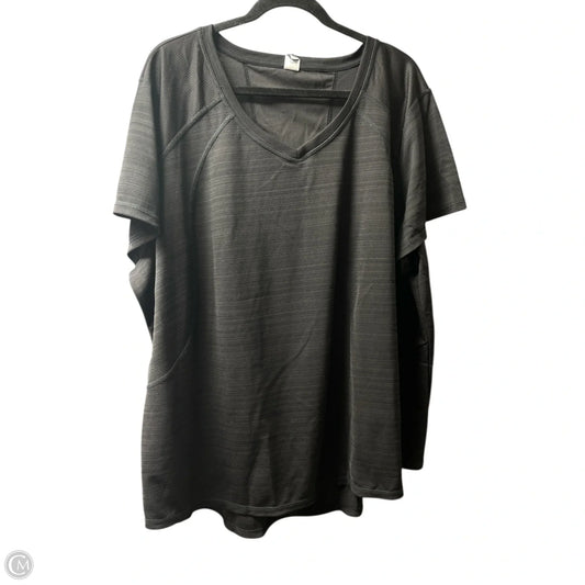 Athletic Top Short Sleeve By Xersion In Black, Size: 3x