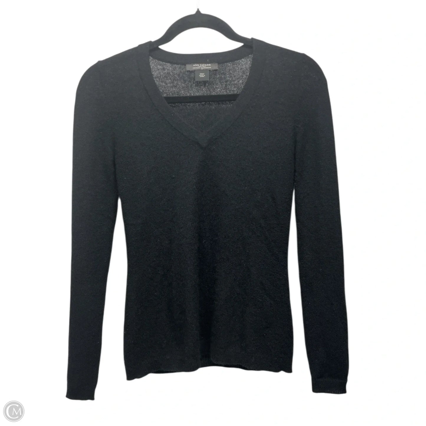 Sweater Cashmere By Ann Taylor In Black, Size: Xxsp