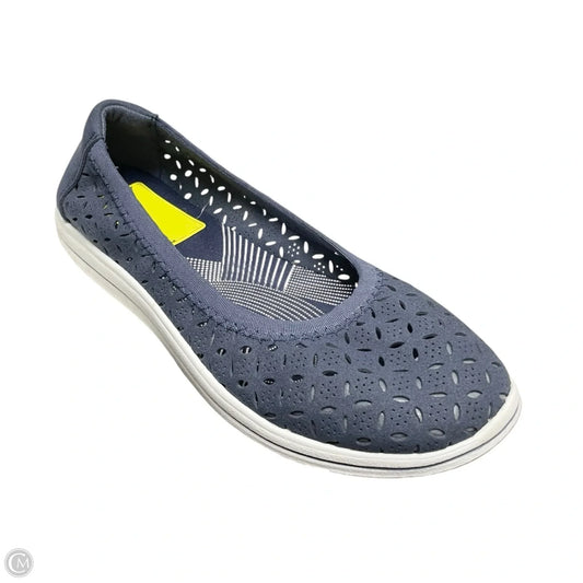Shoes Flats By Clarks In Navy, Size: 7