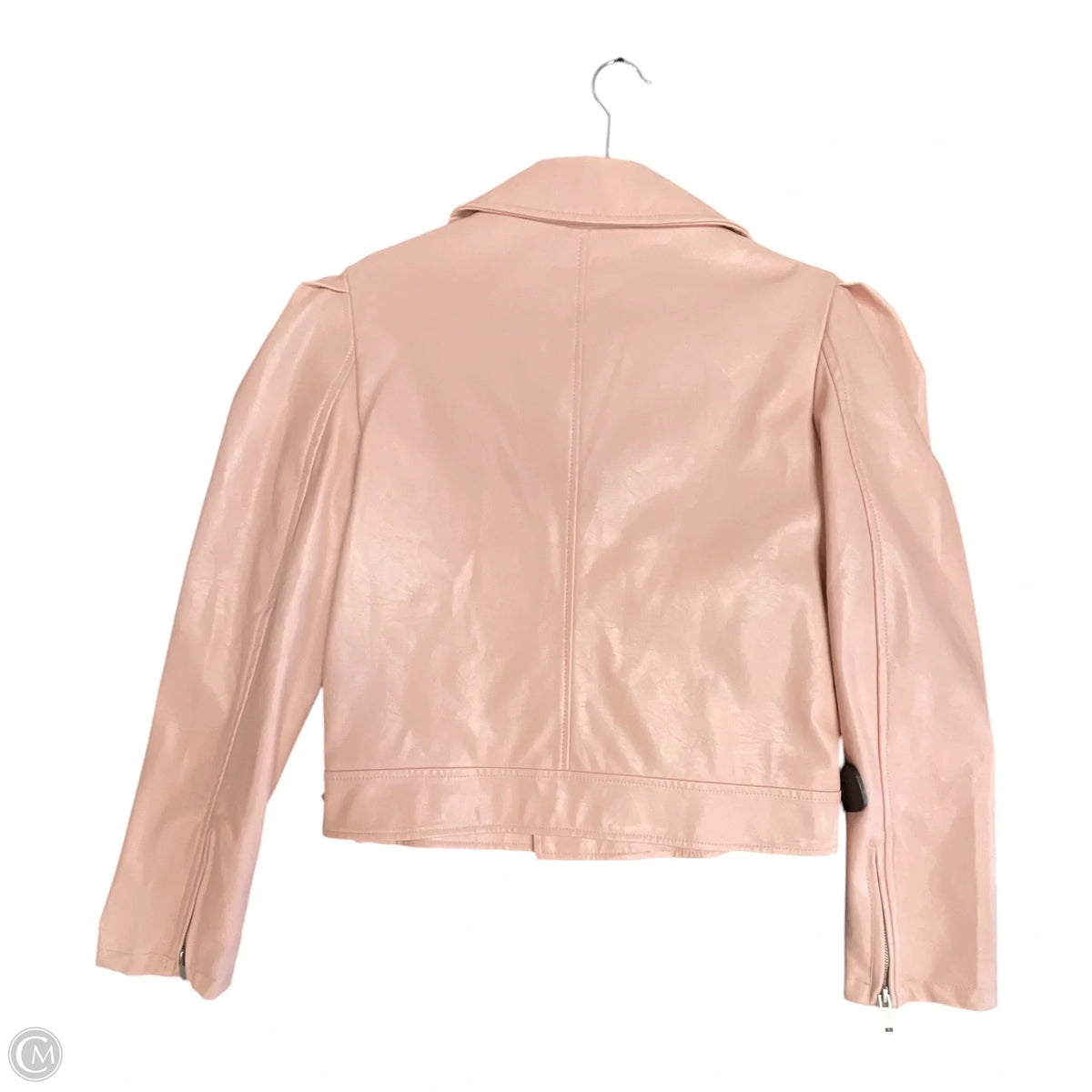 Jacket Moto Leather By Forever 21 In Pink, Size: M