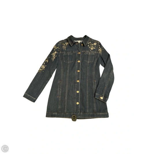 Jacket Denim By Chicos In Blue Denim, Size: 0