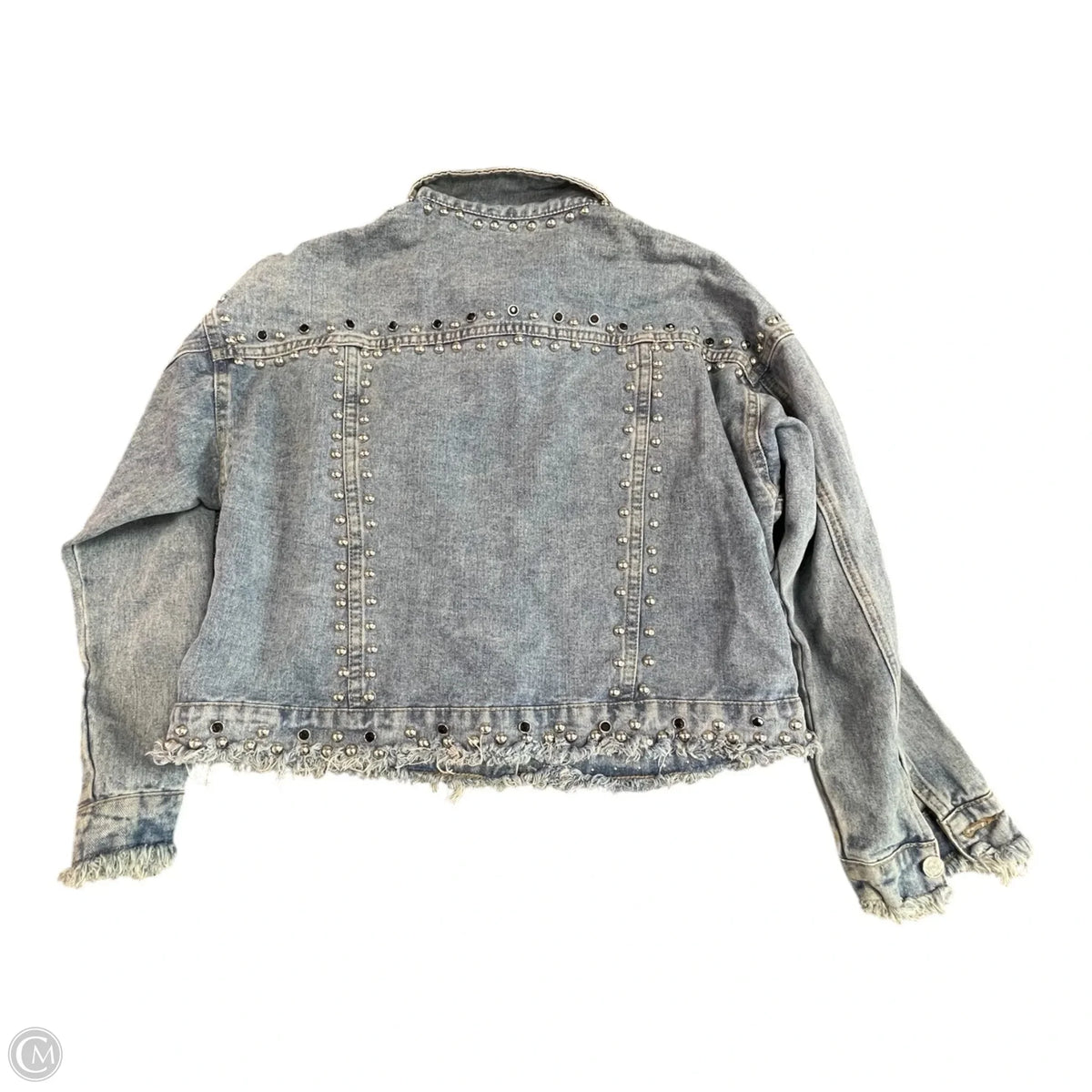 Jacket Denim By Veveret In Blue Denim, Size: L