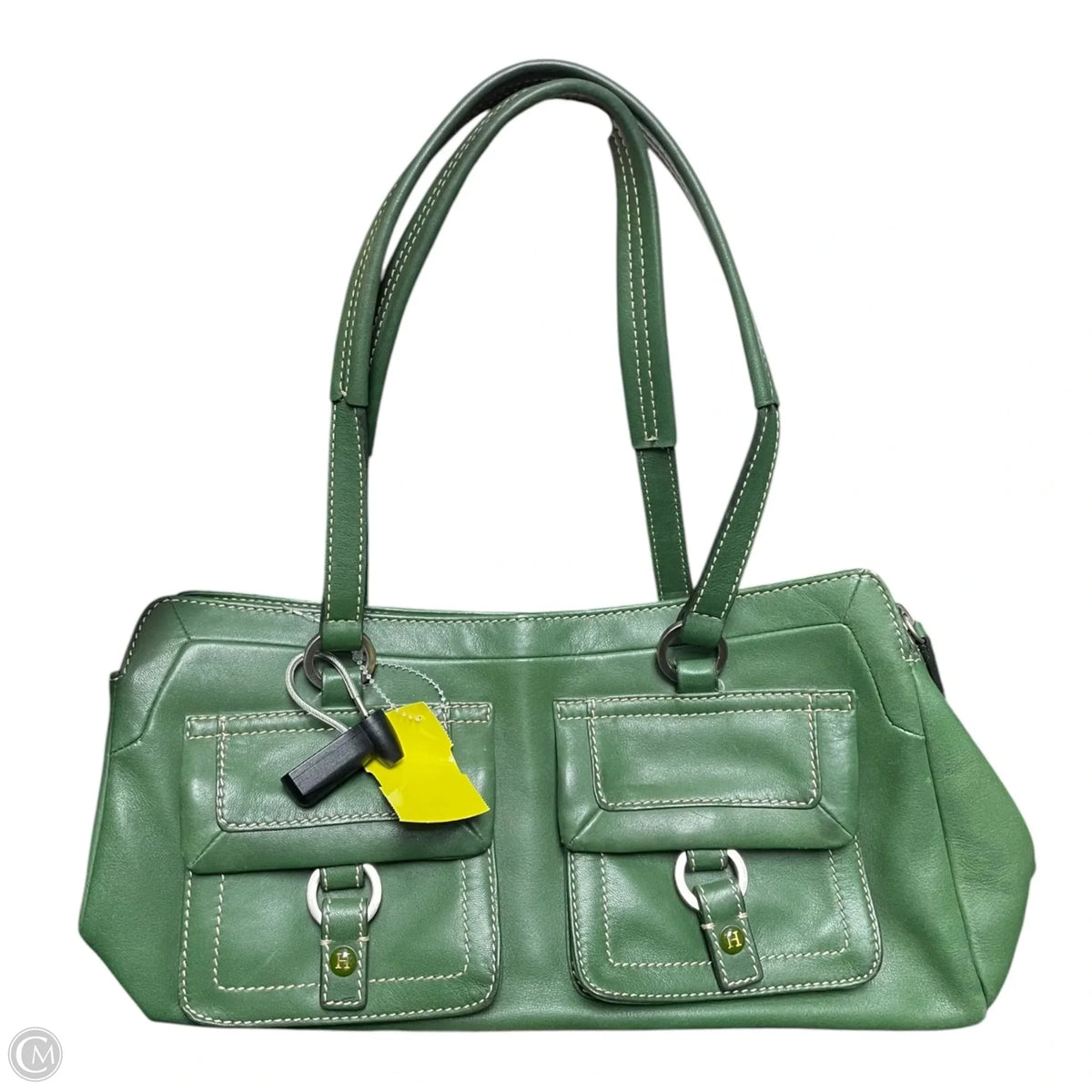 Handbag Leather By Tommy Hilfiger, Size: Medium