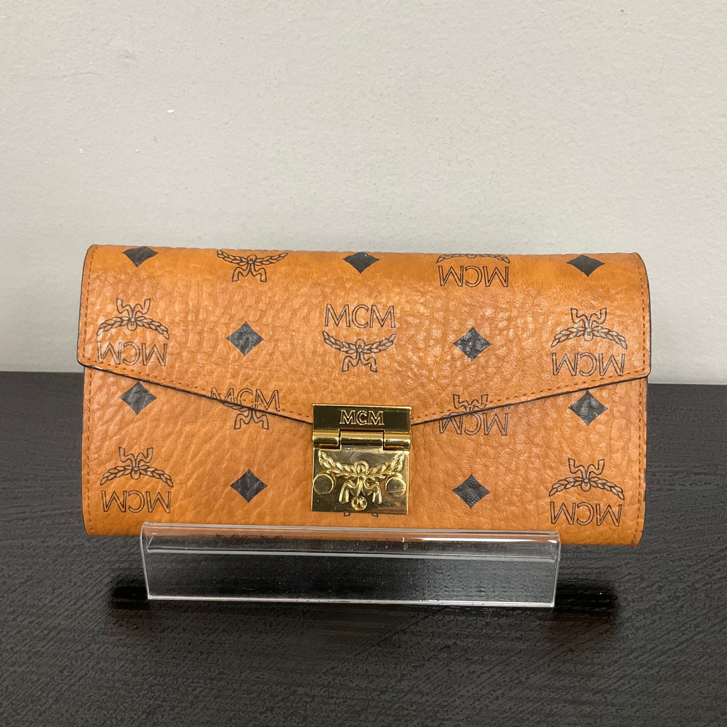 Crossbody Luxury Designer By Mcm In Brown, Size:Small