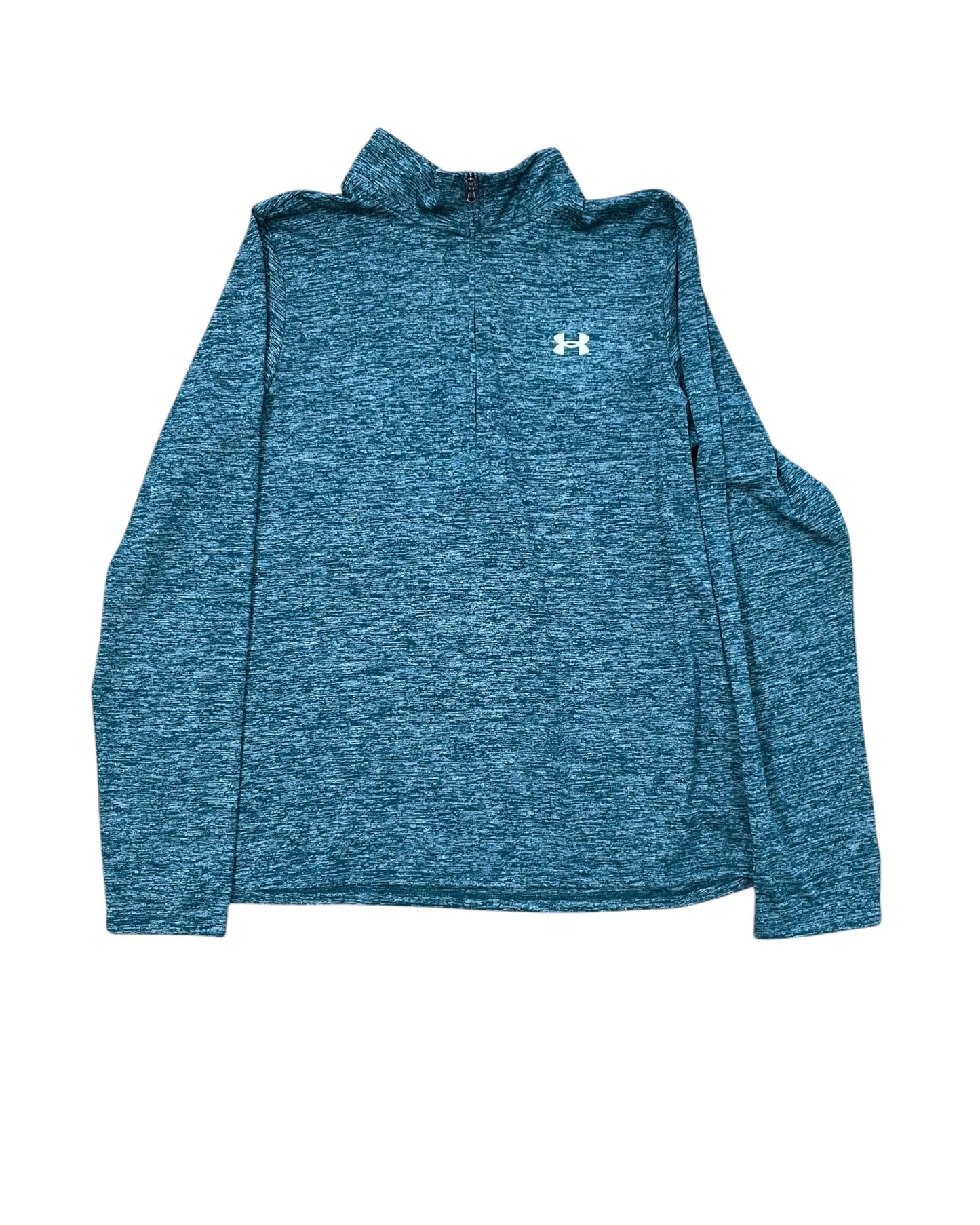 Athletic Top Ls Collar By Under Armour In Green, Size:L