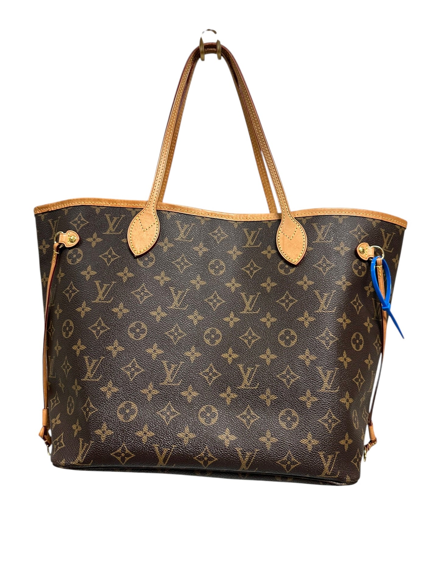 Tote Luxury Designer By Louis Vuitton In Brown & Tan, Size:Large