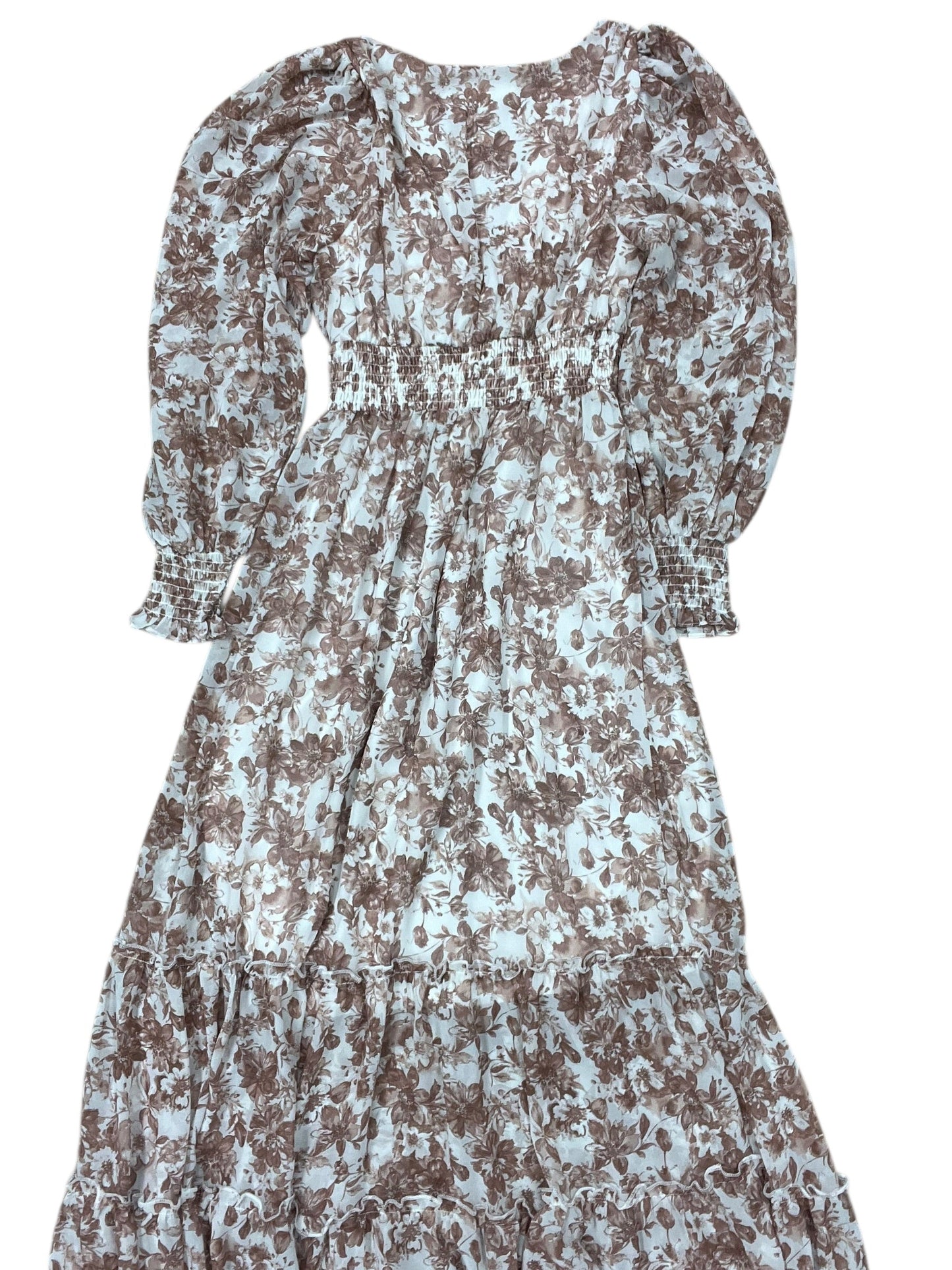 Dress Casual Maxi By Altard State In Brown & White, Size:Xs