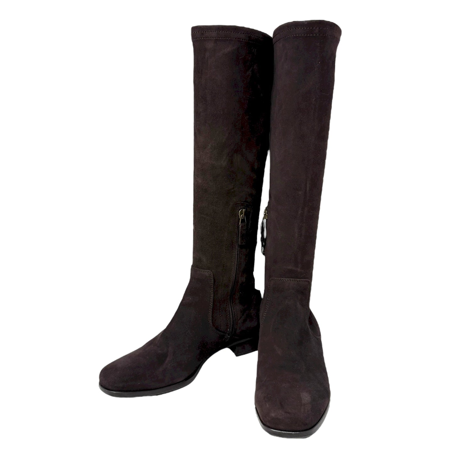 Knee High Suede Boots By Aquatalia In Espresso, Size: 6