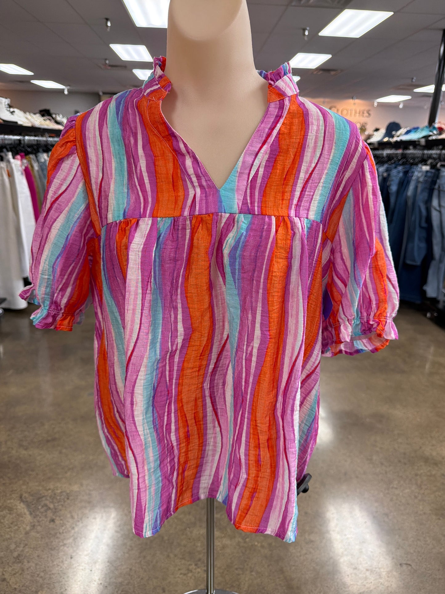 Top Ss By Thml In Purple & Red, Size:M