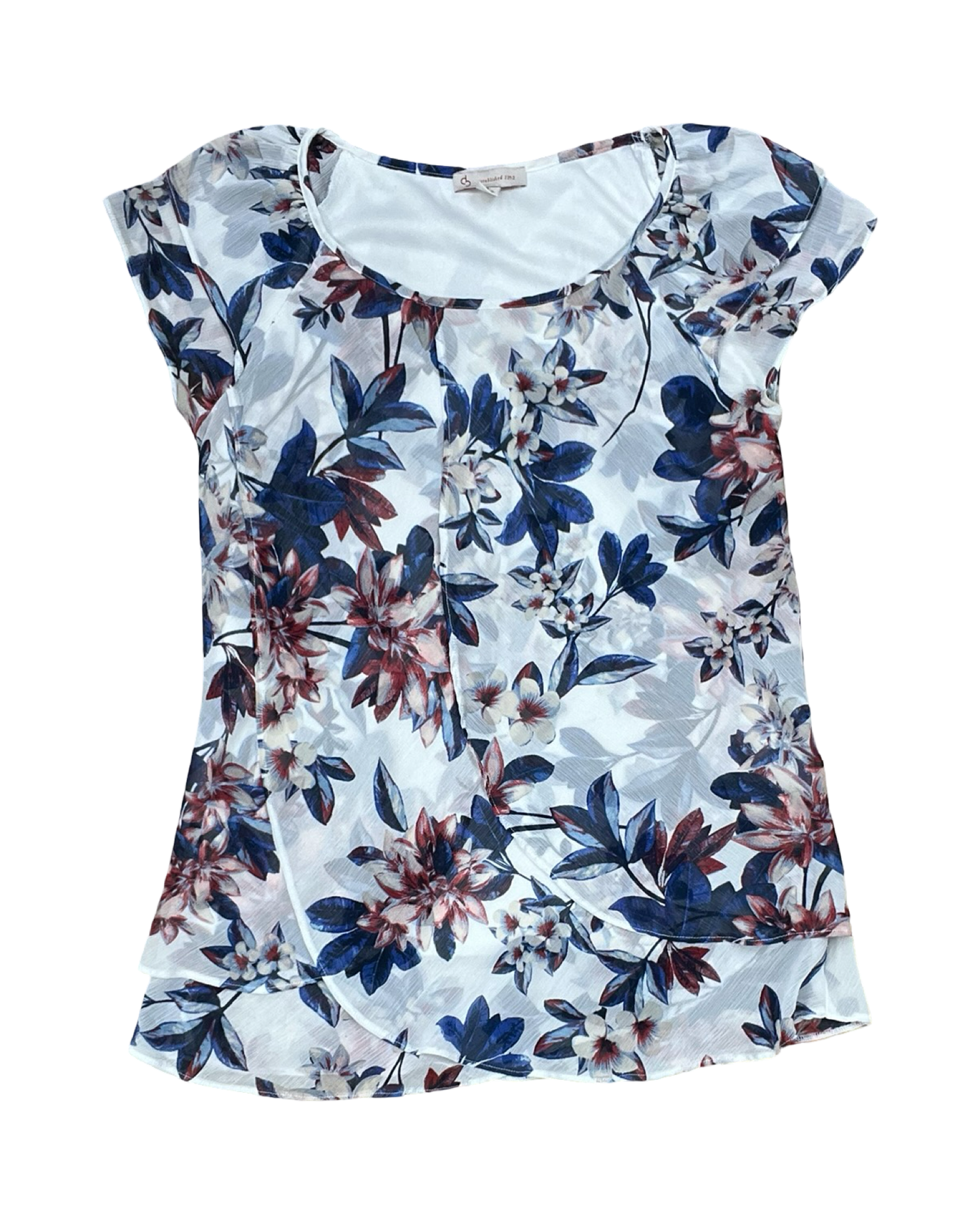 Top Ss By Dressbarn In Floral Print, Size:S
