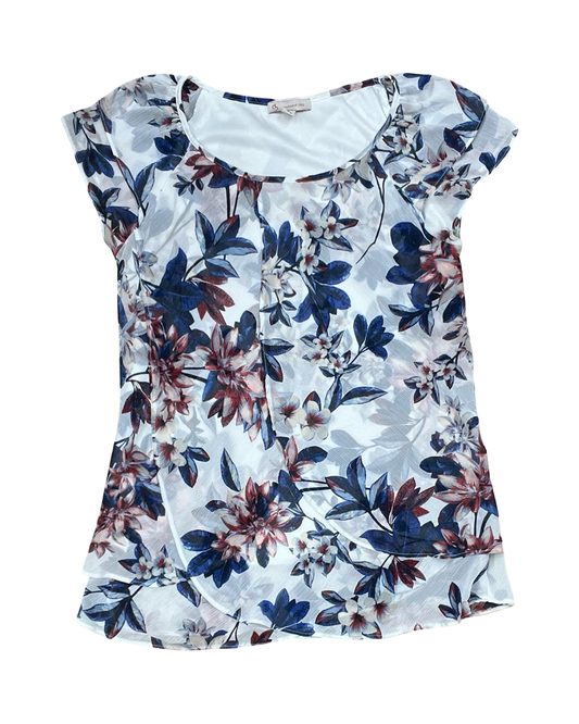 Top Ss By Dressbarn In Floral Print, Size:S