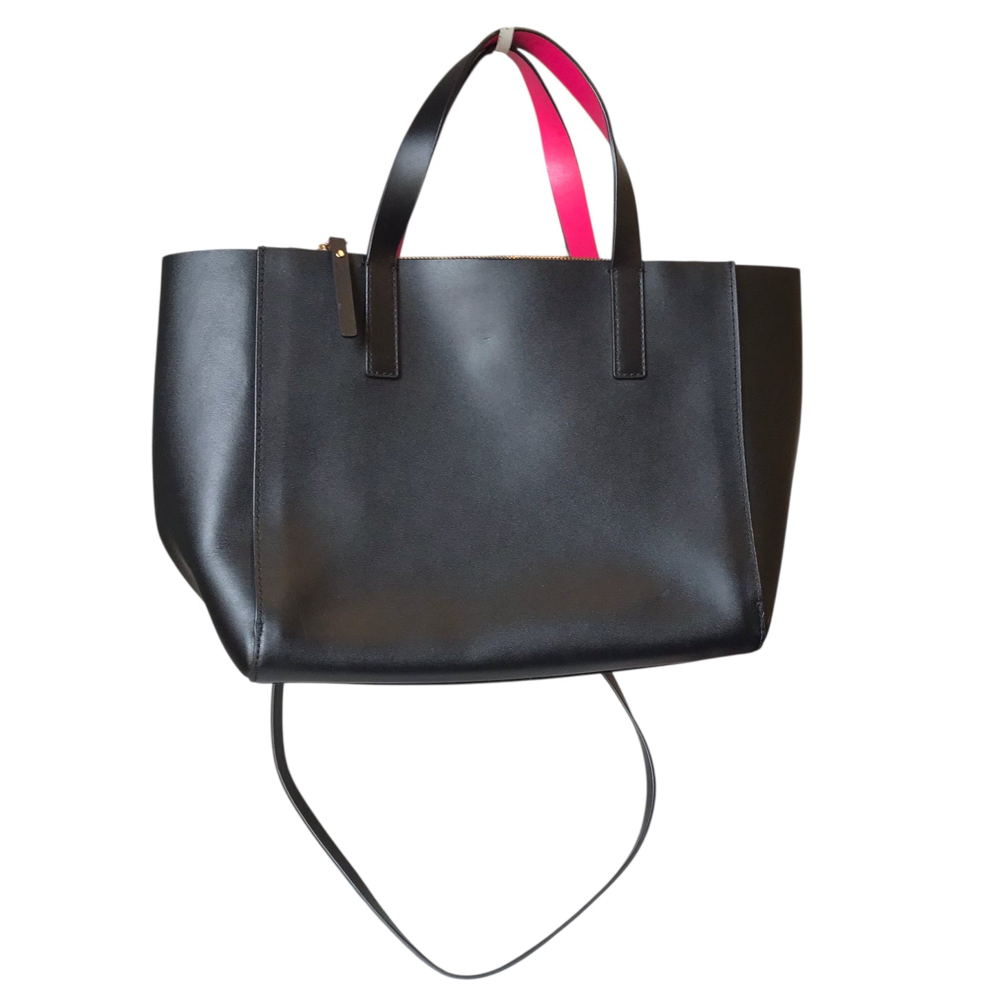 Tote Designer By Kate Spade In Black & Pink, Size:Large