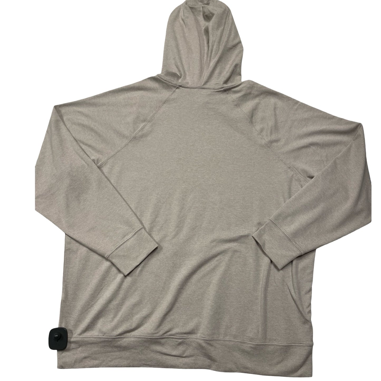 Athletic Top Ls Hoodie By Vuori In Taupe, Size:Xl