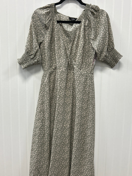 Dress Casual Maxi By Lulus In Cream & Green, Size:S