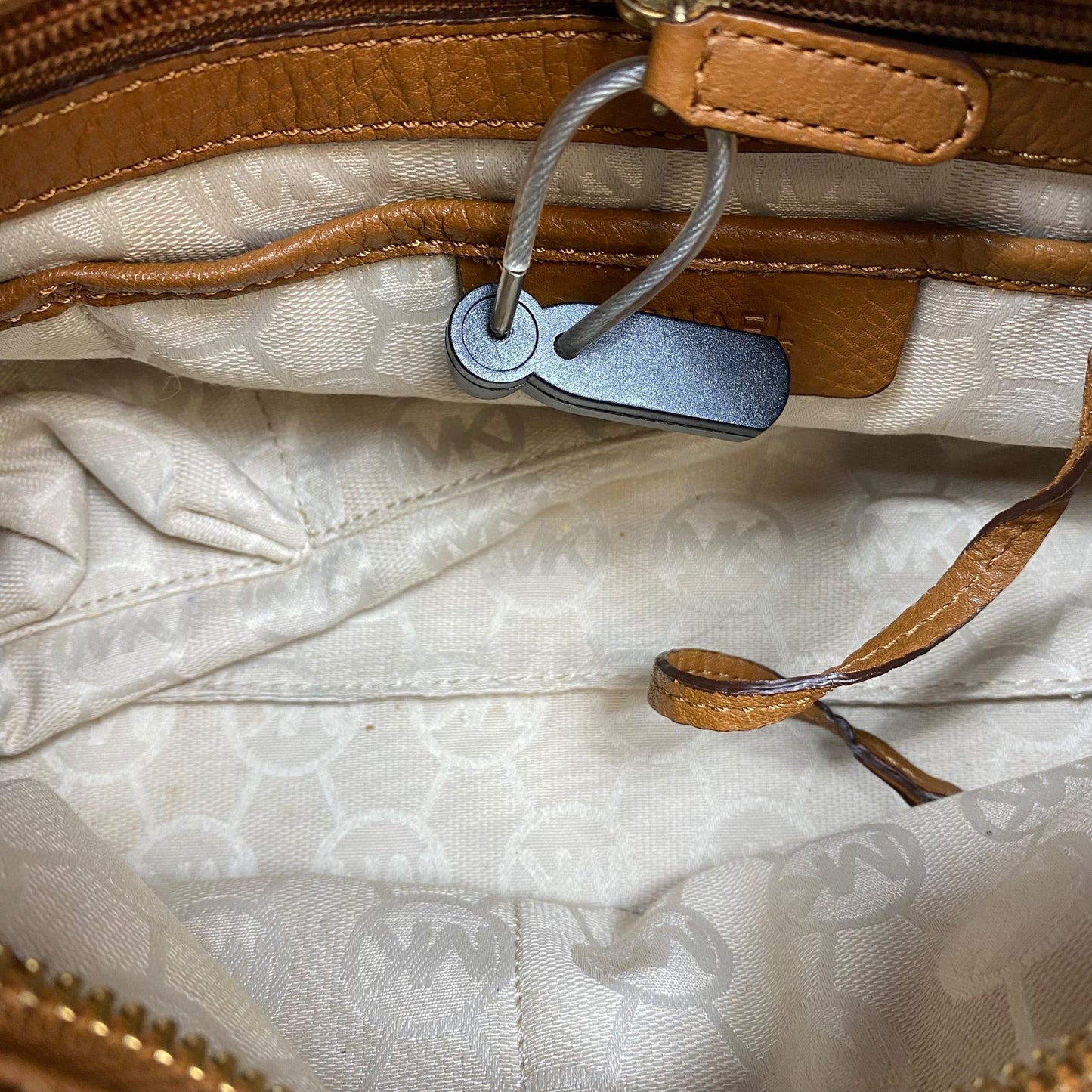 Handbag Designer By Michael Kors In Brown, Size:Small