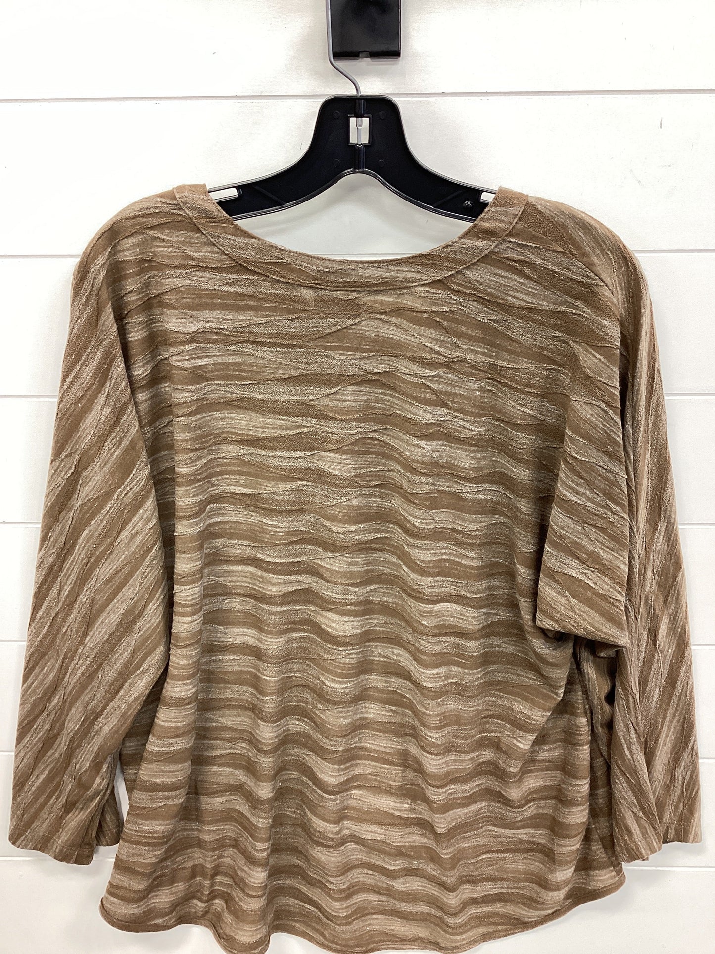 Top Ls By Chicos In Tan, Size:L