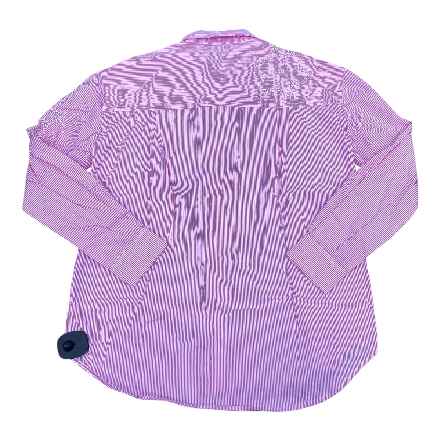 Top Ls By Elliott Lauren In Pink & White, Size:S